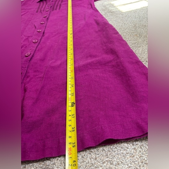 Orvis Linen Blend Shift Dress Sun Dress Sundress Knee Length Minimal Basic M - Picture 2 of 7